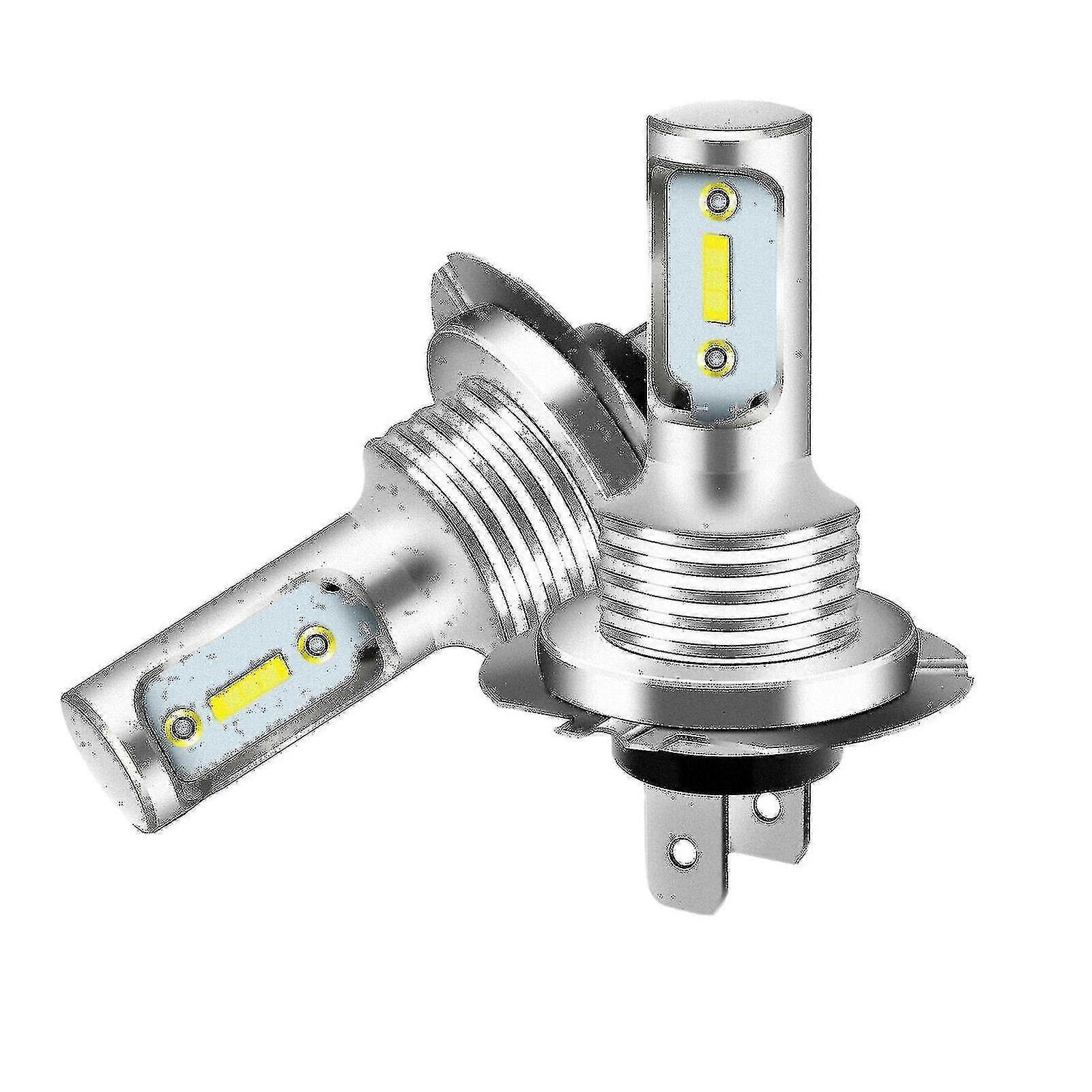 2x H7 LED-frontlykter 6000k superhvit 110w 8000lm frontlyktsett