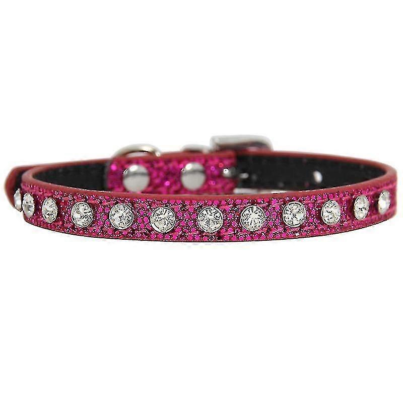Cat Collar Bling Rhinestone Cat Collar, Soft Microfiber Leather Safe Adjustable Shing Collar, For Cats And Puppy Adjustable Collar Leather Cat 1x35cm