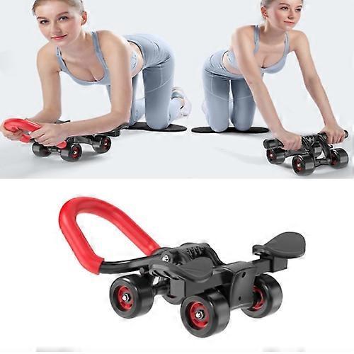 Four-Wheel Abdomen Wheel With Hand Support Household Rollers Fitness Equipment For Men And Women