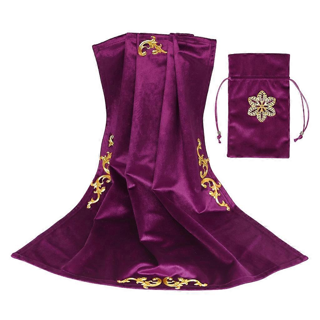 Vintage Altar Tarot Table Cloth Tarot Cards Bag Party Square Table Cover