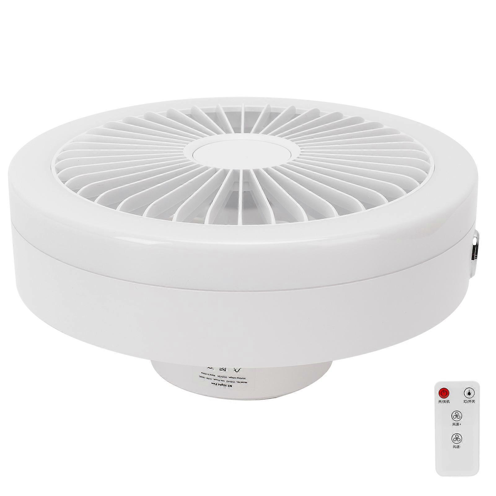Smart Remote Control Electric Fan 3-Speed 4000mAh White