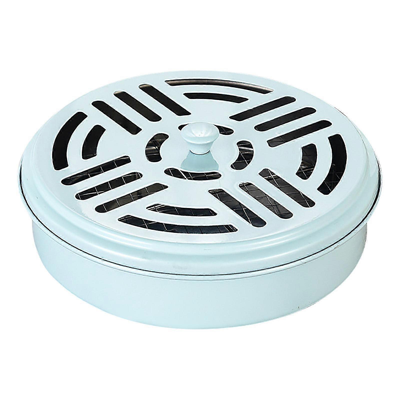 Classical Design Portable Mosquito Coil Holder Box Iron Case Holder With Lid