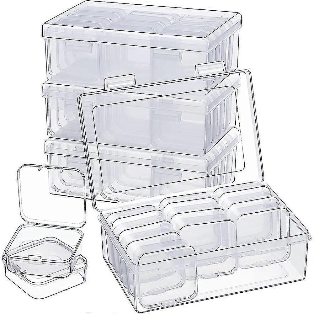 Clear Plastic Storage Box Clear Box With Hinged Lid Small Items With Hinged Lid And Rectangular Cle