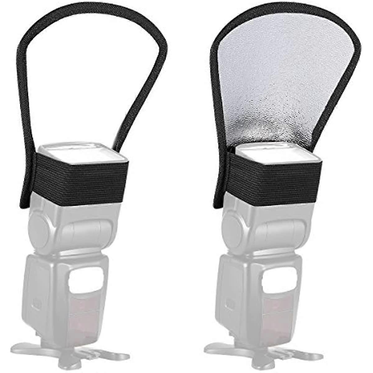 Flash Diffuser Light Softbox Two-Sides Silver White Reflector for Canon Nikon Sunpack Nissin