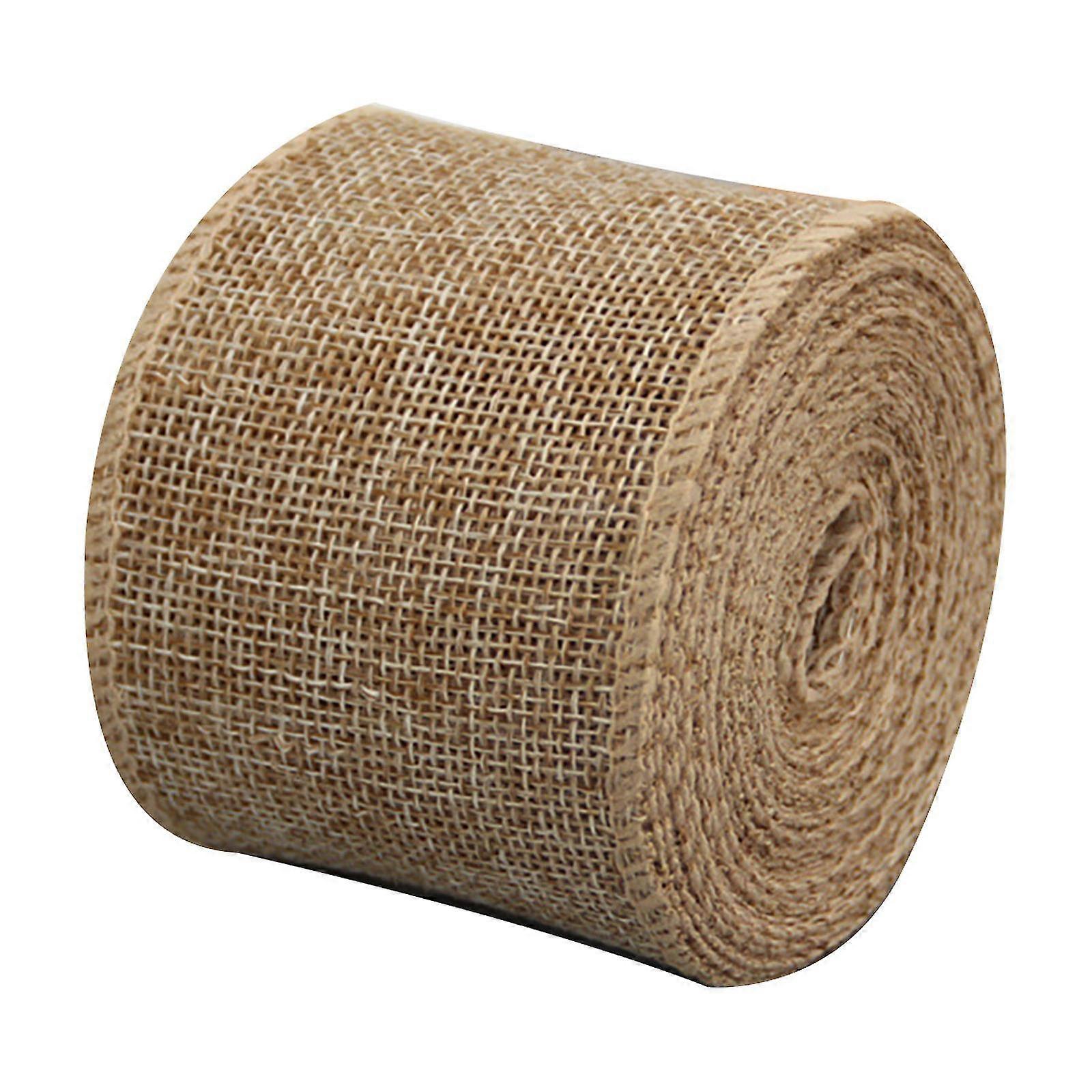 Linen Check Diy Christmas Bow Gift Wrapping Ribbon