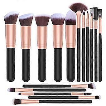 Makeup Brushes Premium Synthetic Foundation Powder Concealers Eye Shadows Makeup 16 Pcs Brush Set, Rose Golden