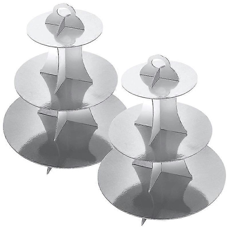 Cake D For 24 Cakes 3-tier Round Board Cake Tower For Bridal Er