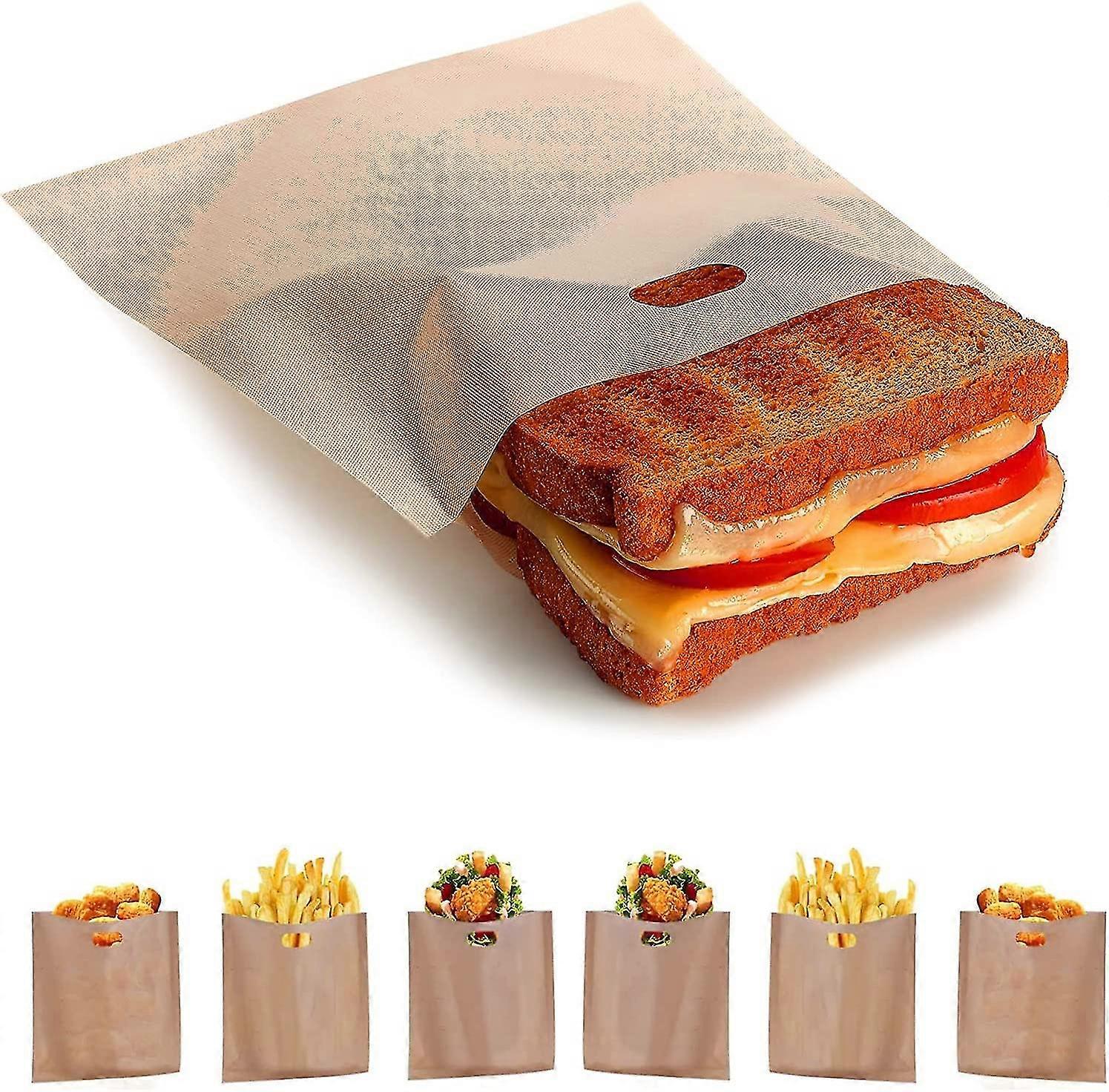 Non-stick Reusable Toaster Bags (set Of 12),heat Resistant