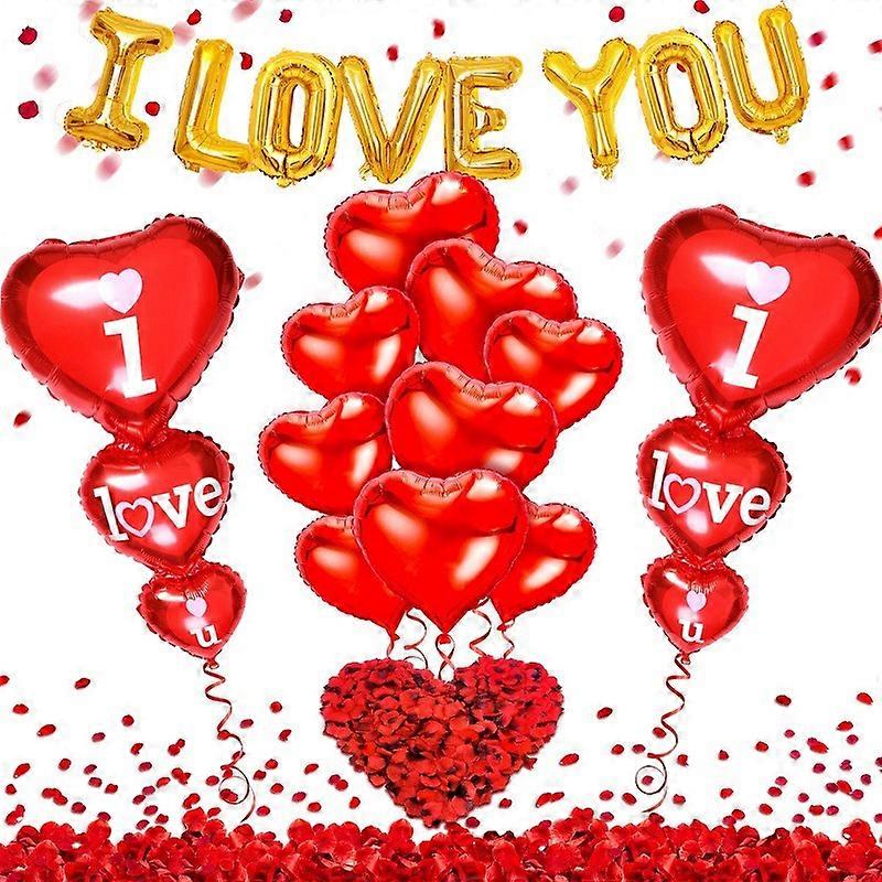 Red Love Balloons Kit