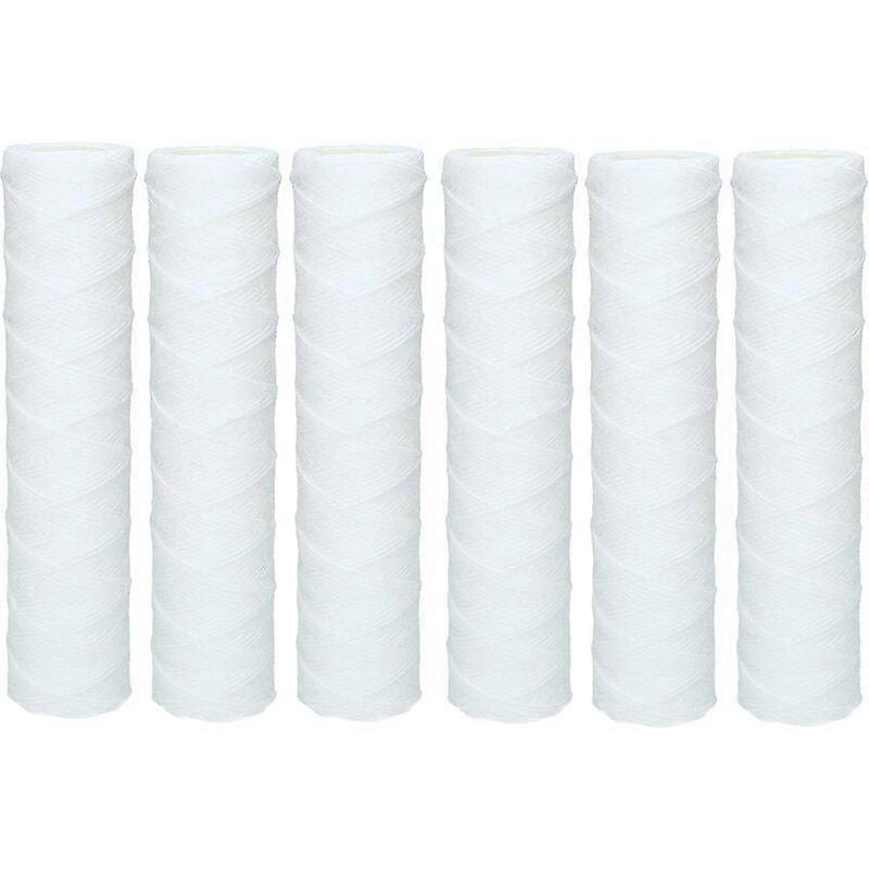 6x Wound Sediment Cartridge for Reverse Osmosis, Pole Fed Water and Particle Filtration
