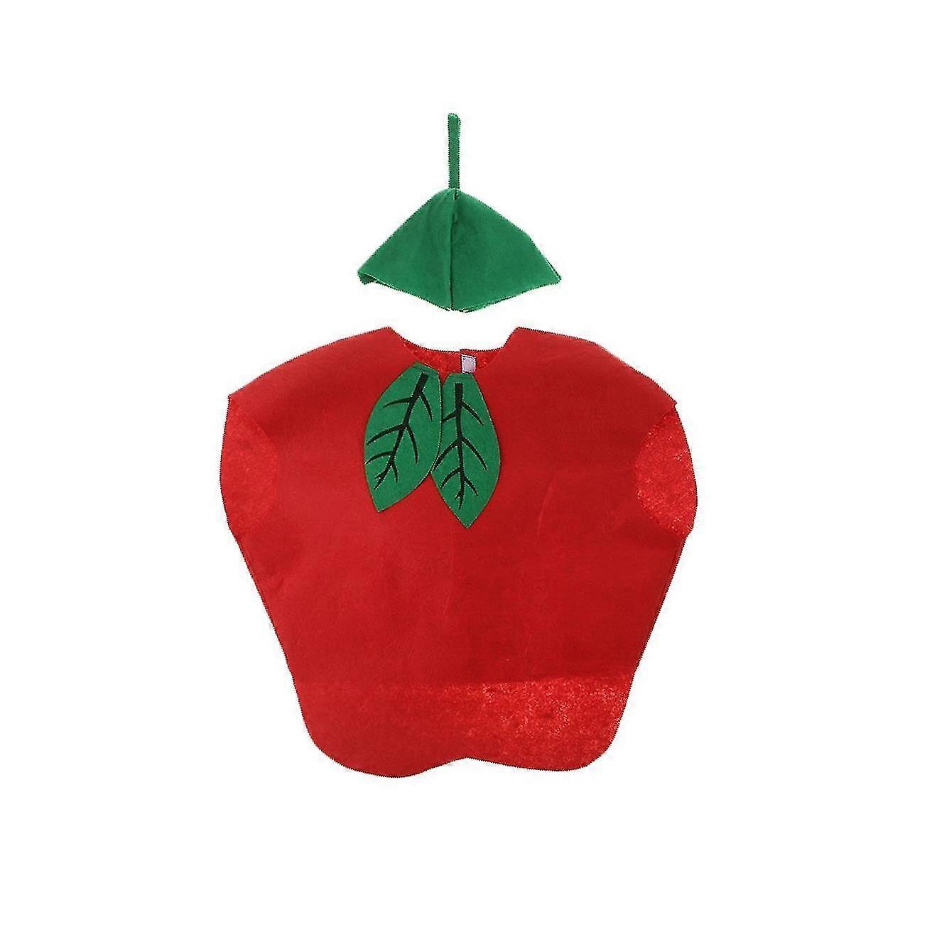 Vestito di frutta Vestito di fantasia per bambini Costume vibrante e colorato Apple