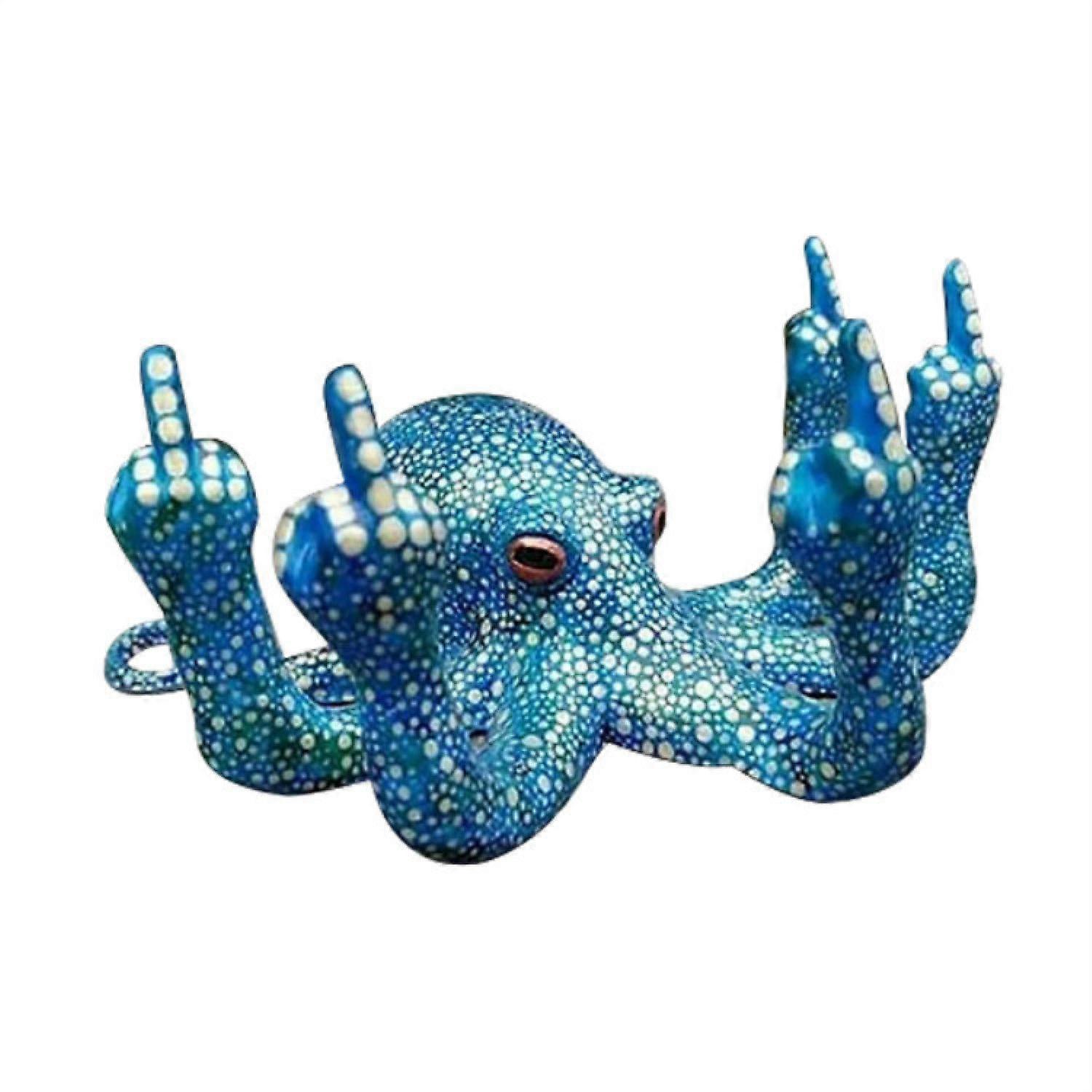 Blue creative resin ornament