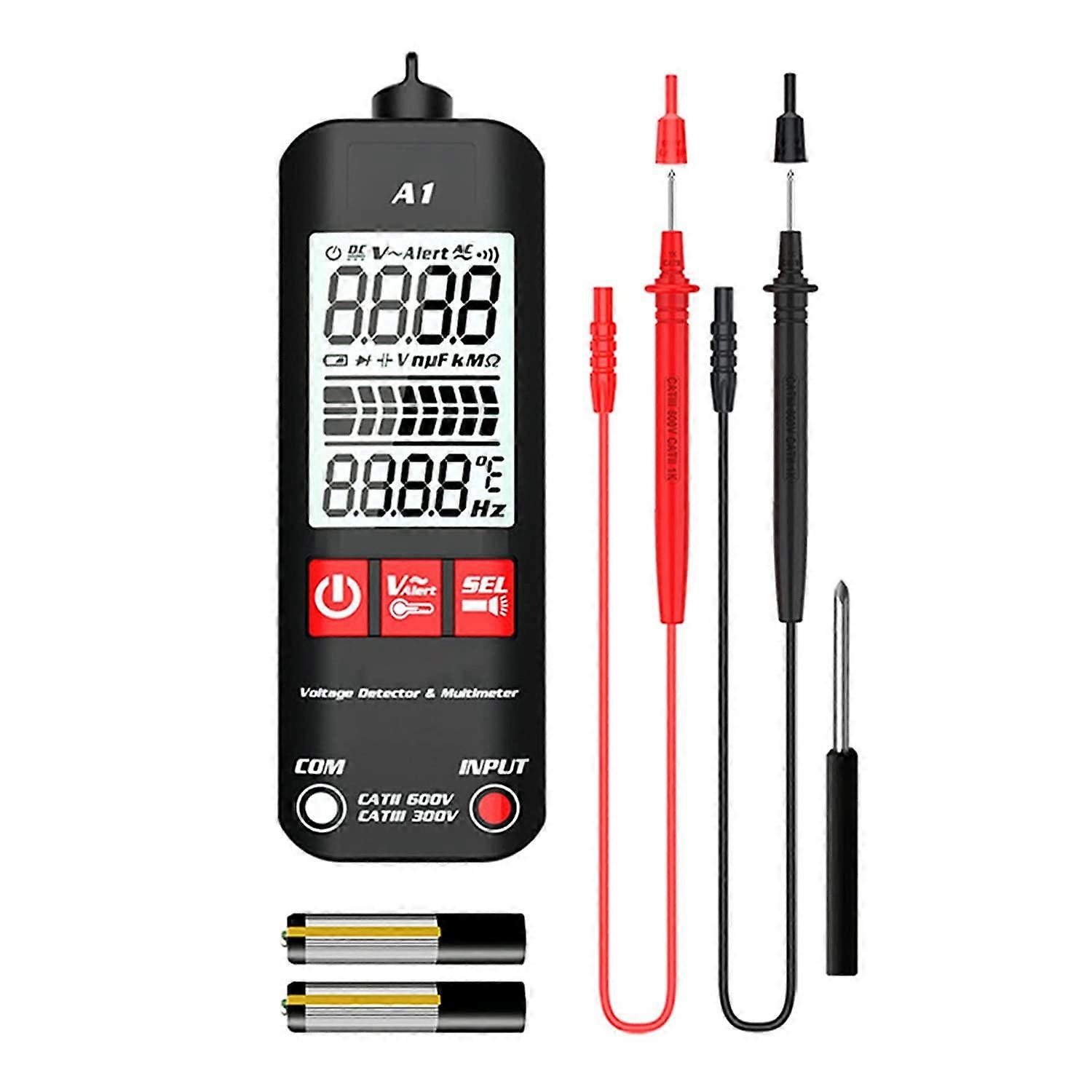 A1 Fully automatic anti-burn intelligent digital multimeter voltage detection multimeter LCD display A1 fabric bag, quickly and accurately measure vol
