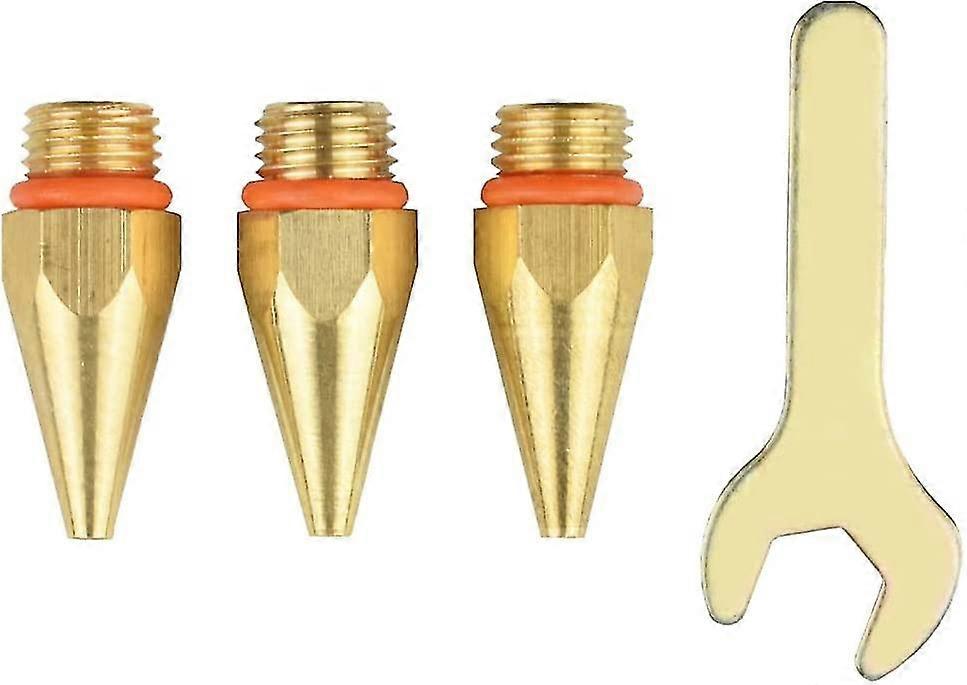 Hot Glue Gun Socket Set, 32mm Copper Glue Gun Nozzle Tip (3 Sizes) And Wrench Assortment For Home Repairs
