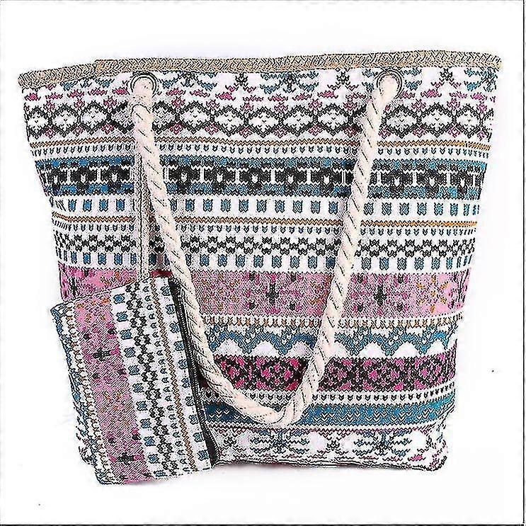 ラージビーチバッグ、ビーチバッグレディースショッパーバッグサマーショルダーバッグキャンバスケープ