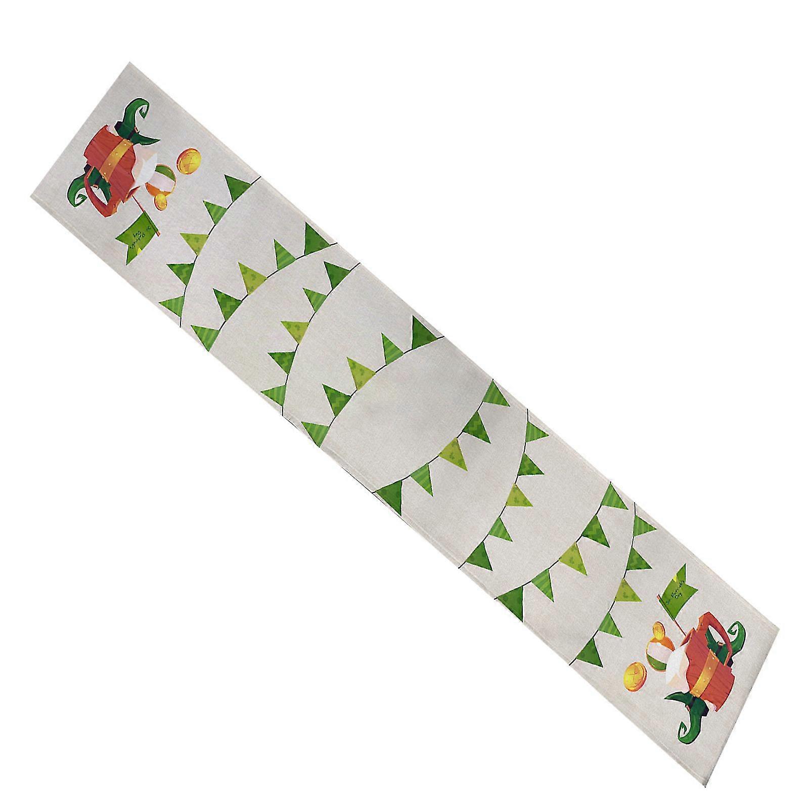 table runner tablecloth st. patrick's day print, 13 x 70 inch for st. patrick's day table decorations