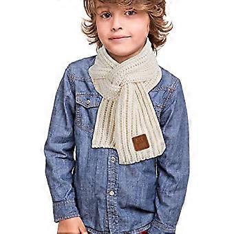 Abeillo Warme Kids Winter Gebreide Sjaals Zachte Gebreide Neck Warmer Sjaal Warme Sjaals Wrap voor Jongens Meisjes, Grijs, 43.3 x 3.5 inches