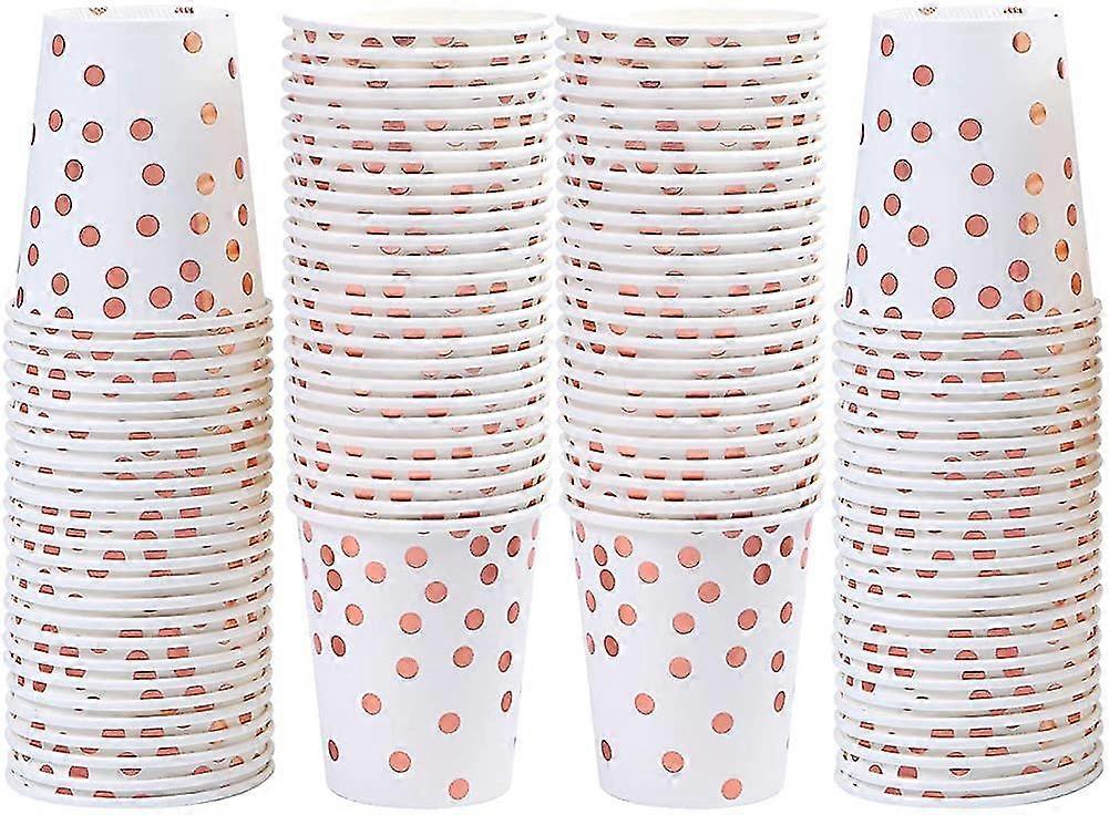 100pcs 255ml wegwerp papieren bekers feest bruiloft verjaardag kleur A
