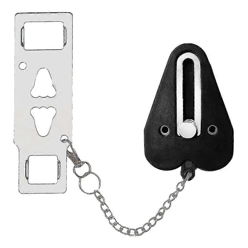 Portable Door Lock Double Hole Security Locker Travel Lockdown Latch Devices For Airbnb School