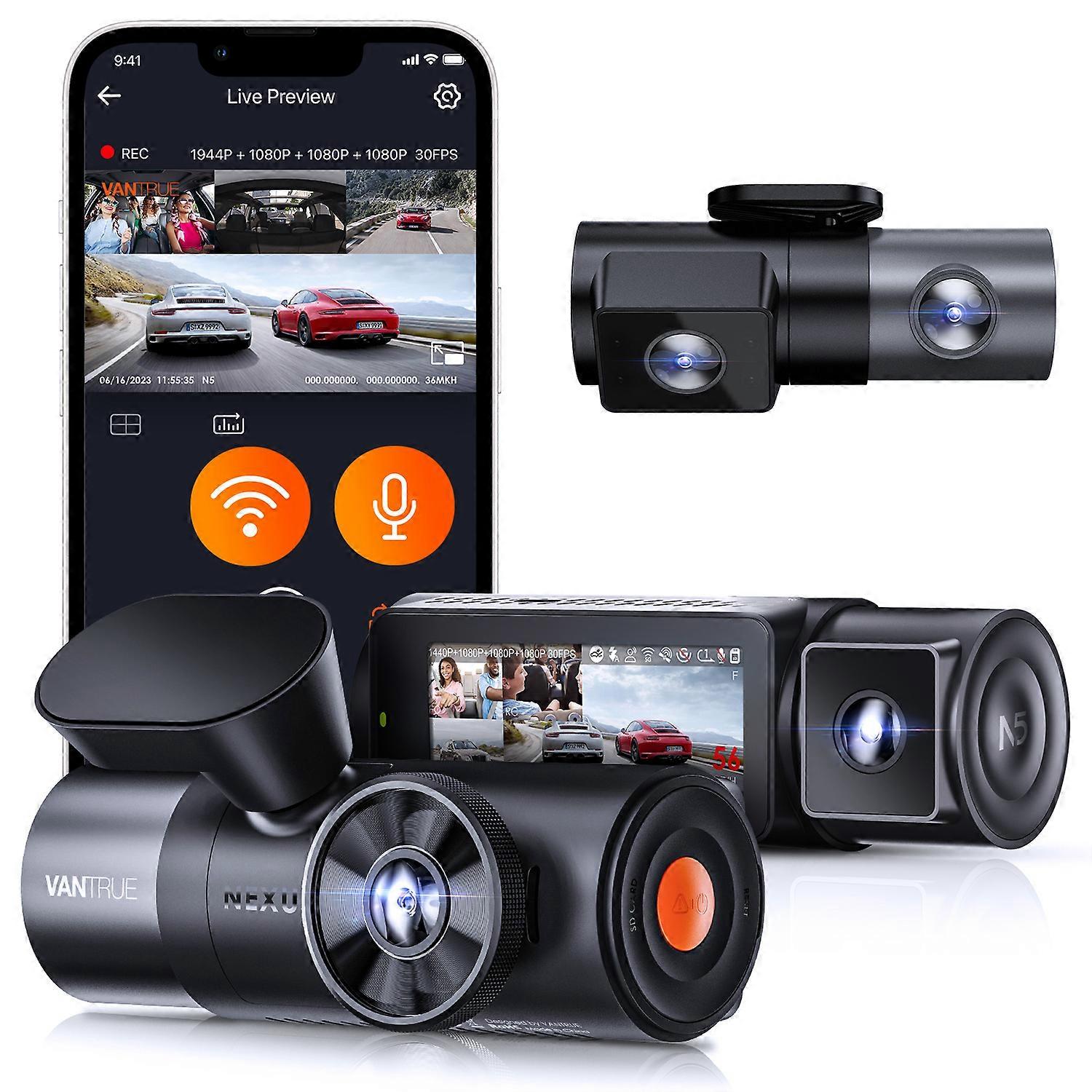 فانترو N5 4 قناة 1994P Dashcam الروبوت يوس التطبيق واي فاي GPS سيارة DVR كاميرا للمركبة