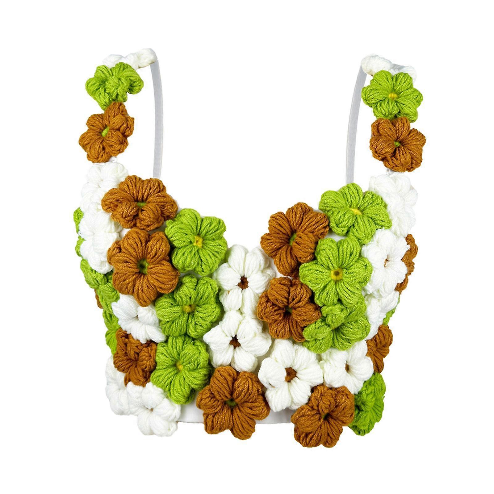Crop Top da donna Moda Comoda canotta per Beach Performance 34B Verde
