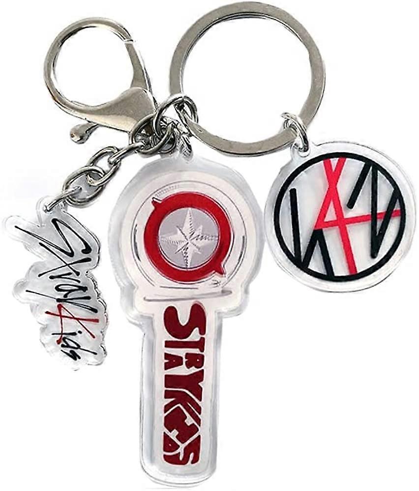 Lot De 8 Porte-clés Stray Kids (SKZ) - En Acrylique, Environ 10 Cm, Pendentifs Pour Sacs Ou Clés, Pour Fans - 8