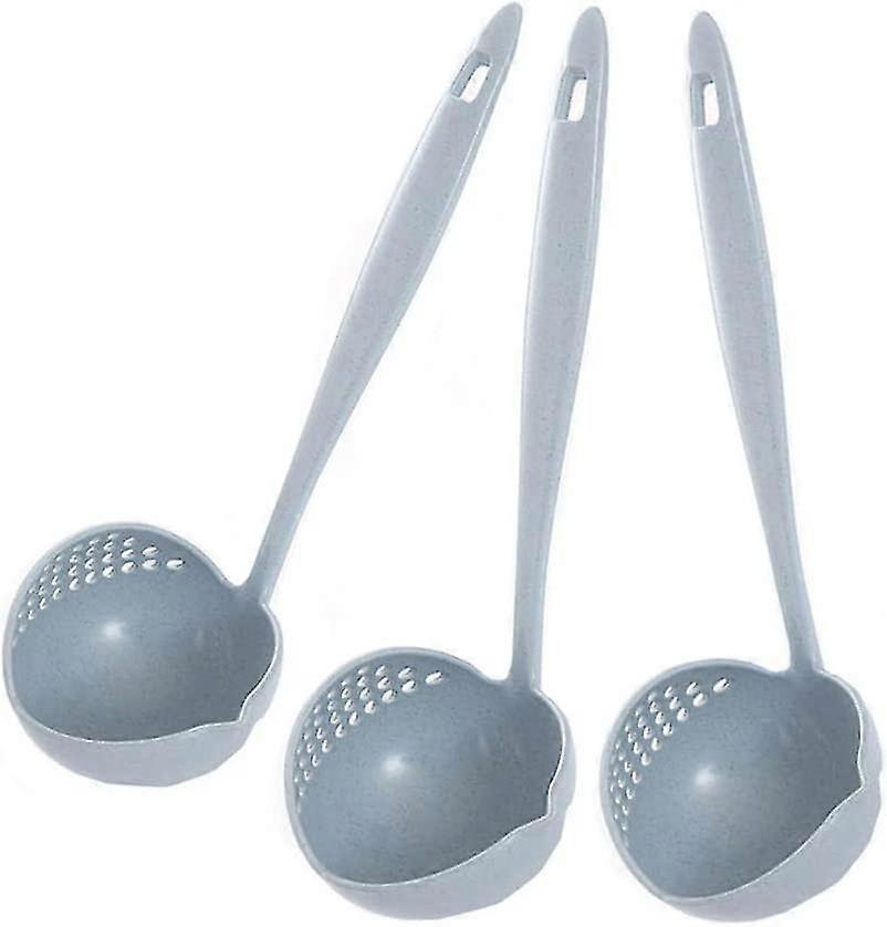 3 Pcs Kitchen Colander Blue
