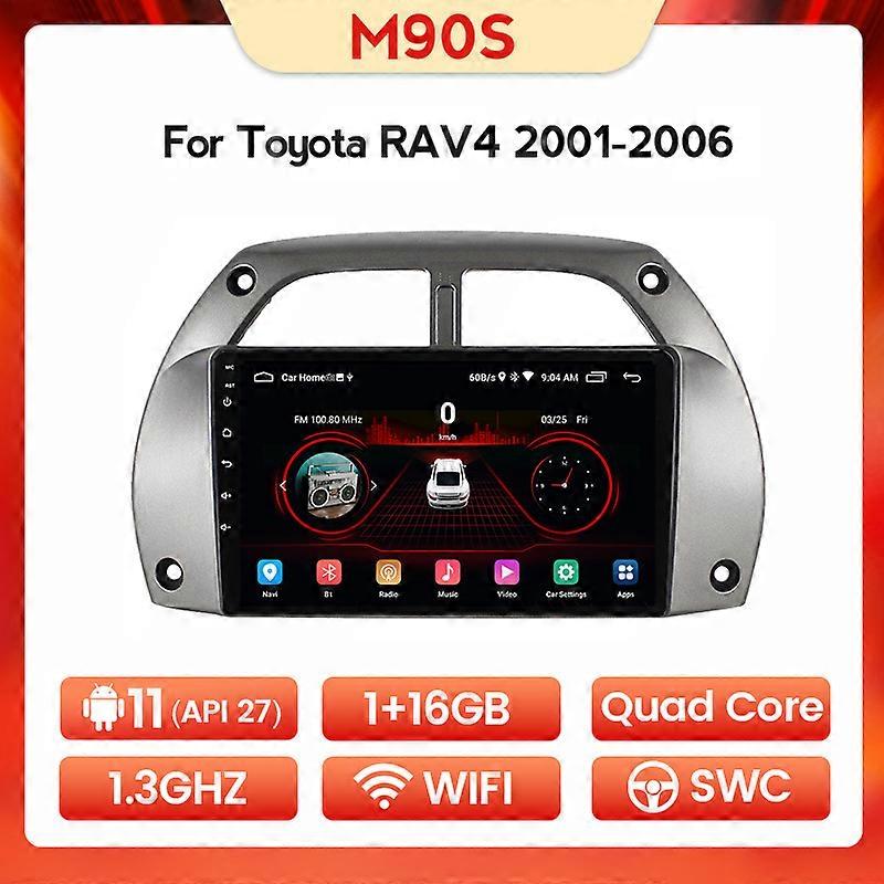 7862C 6G 128G Android11 All In One Car Multimedia Player Intelligent System for Toyota RAV4 2001 2002-2006 Built-In Carplay AUTO