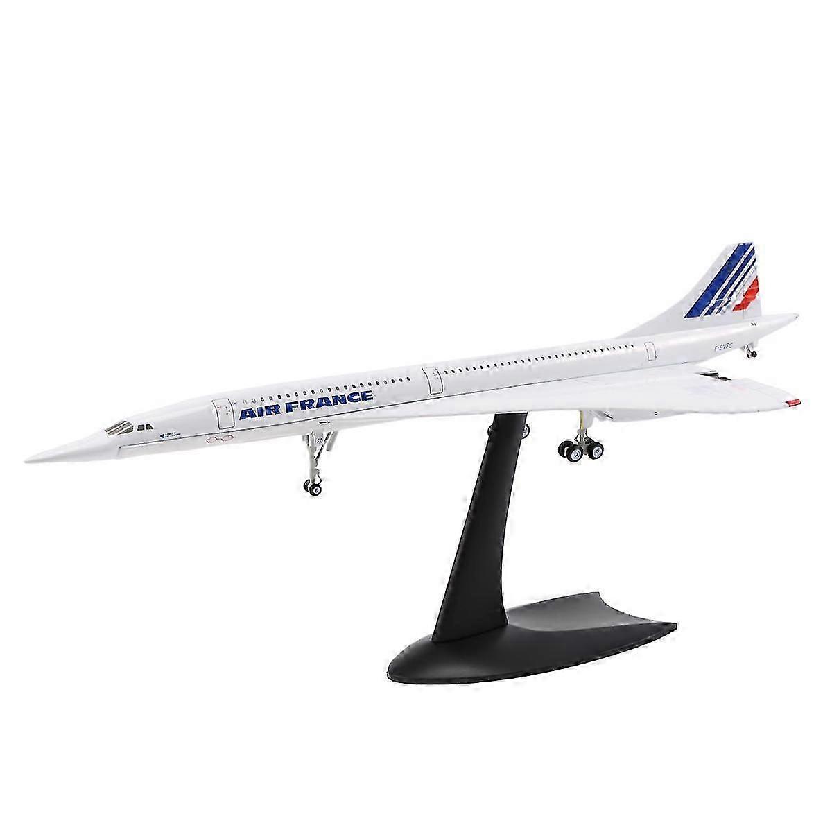 1/200 Concorde Avion supersonique de transport de passagers Air France Airways Modèle compatible avec la collection d’affichage statique