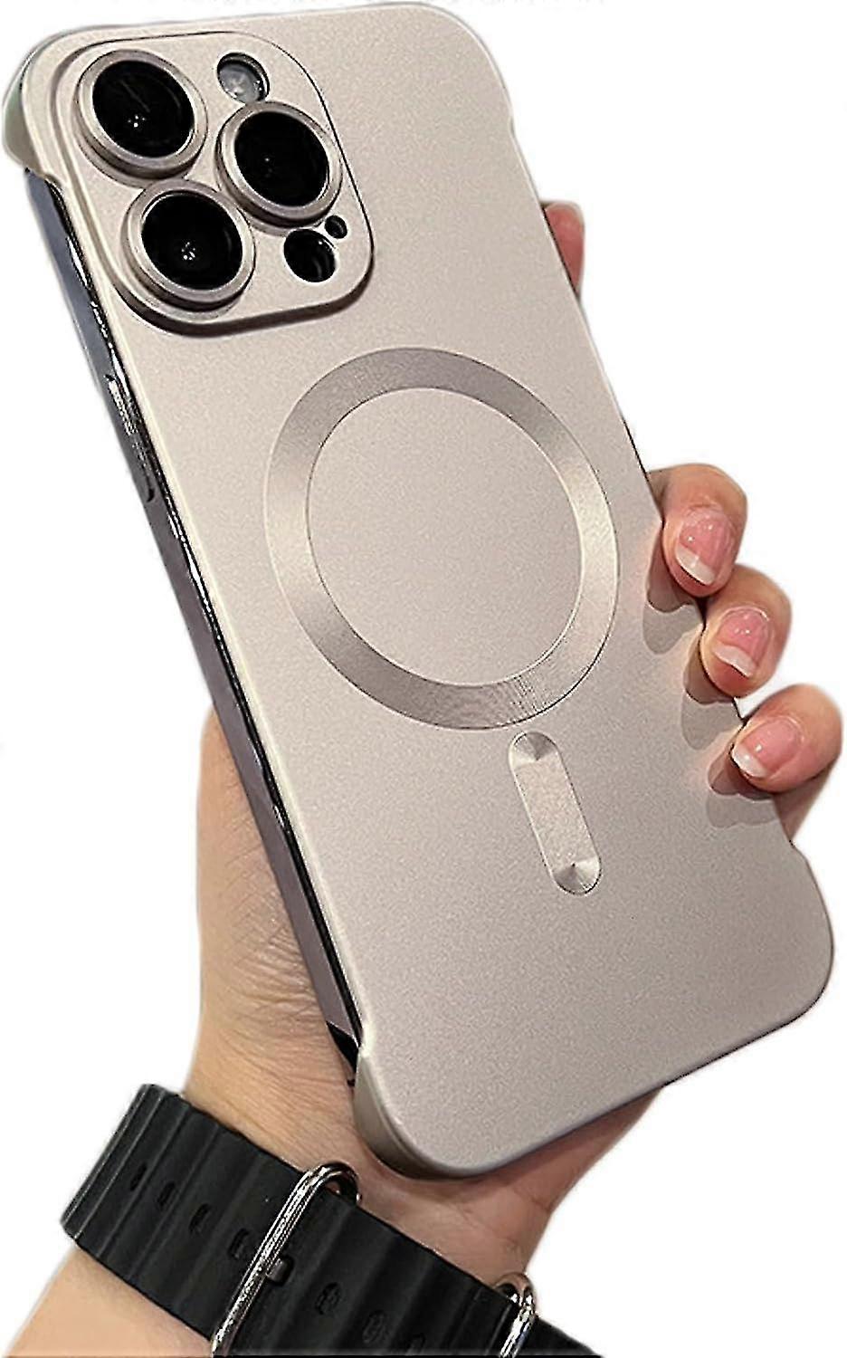 Magsafe Frameless Matte Ultra-thin Lightweight Bumper Phone Case compatible Iphone15 Pro Max/iphone15 Pro