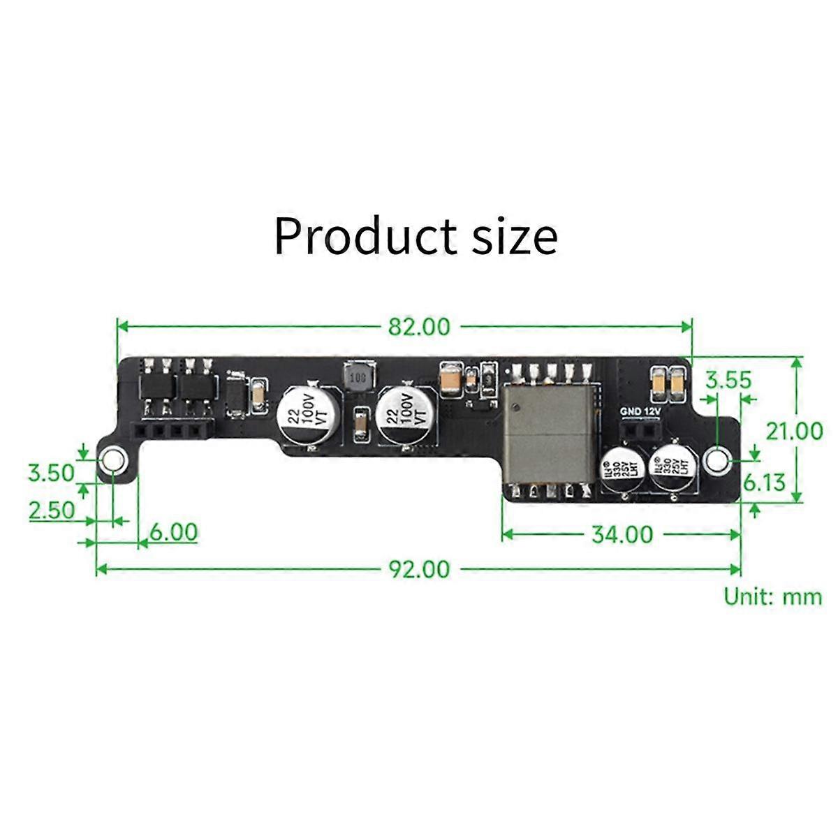 POE Expansion Board Mini Power over Ethernet Expansion Board IEEE 802.3af/At PoE for Nano/NX Mainboard