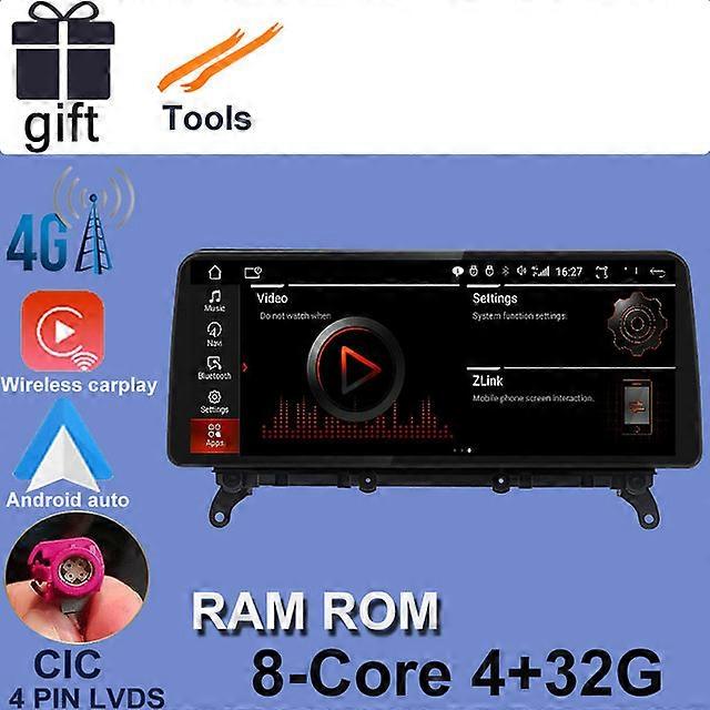 12.3" 1920*720P Android 12 Car Moniter Car Multimedia GPS Player Navigation Carplay Auto For BMW X3 F25 / X4 F26 CIC NBT System