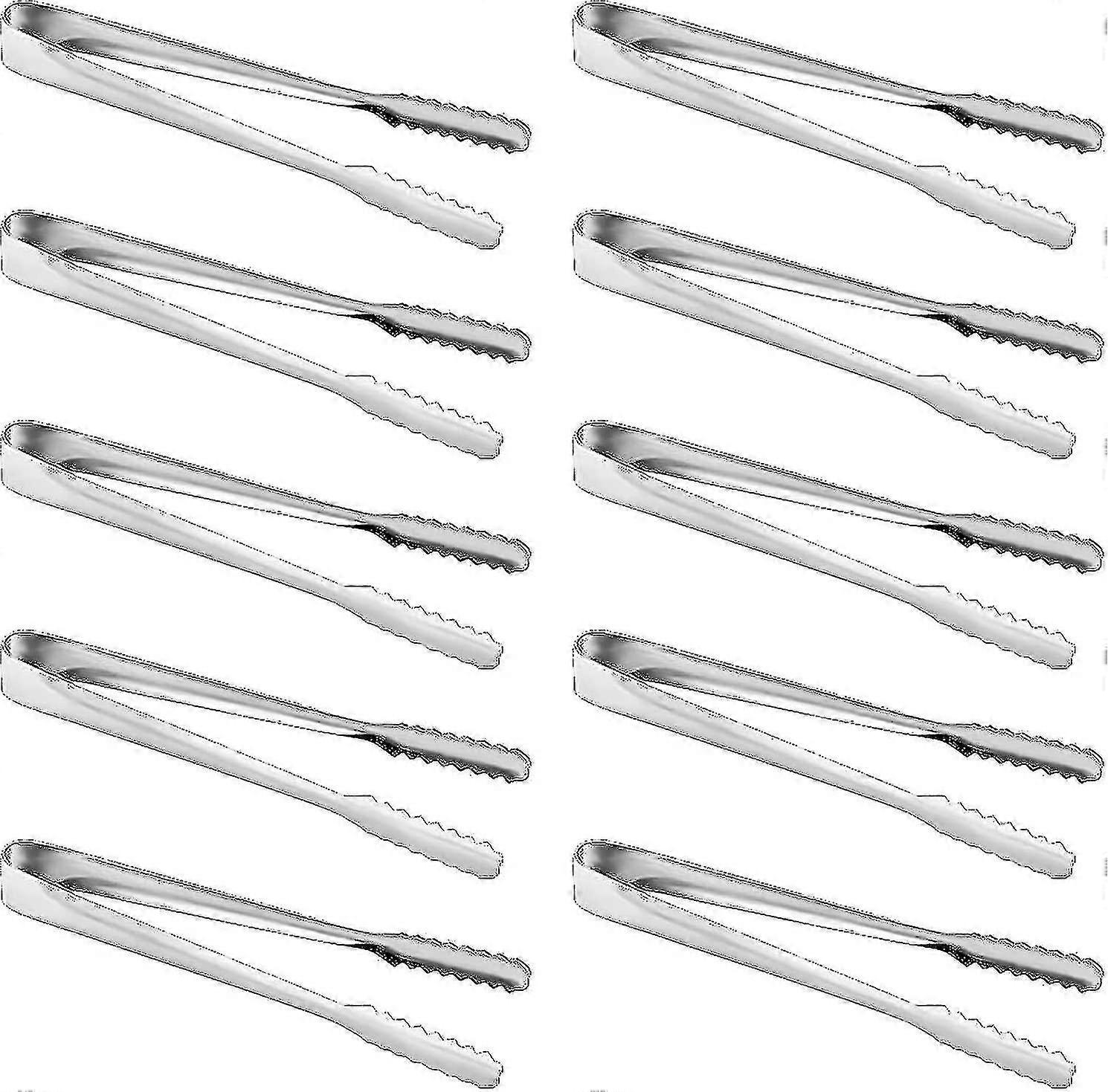 10 قطع ستانلس ستيل ملقط ميني