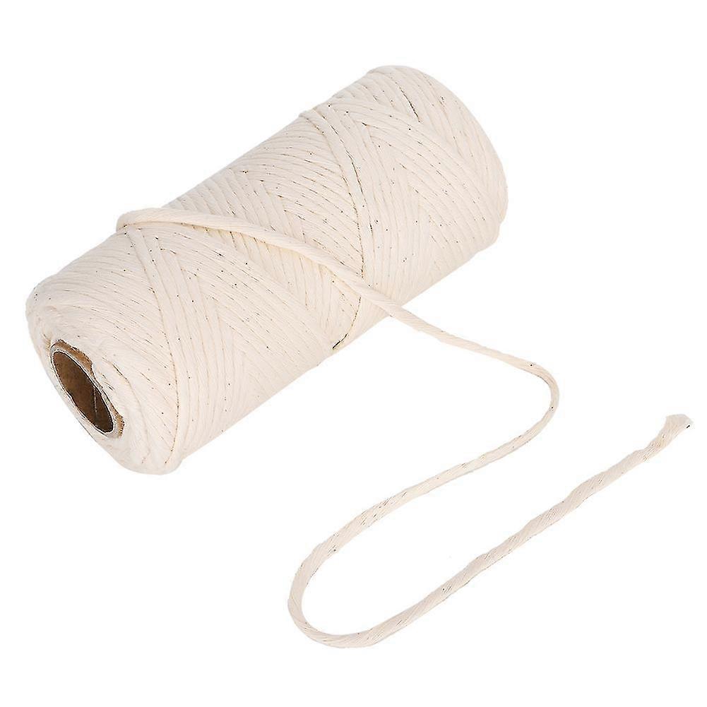 100m Single Strand Cotton Macrame Yarn Cord for DIY Crafts Making