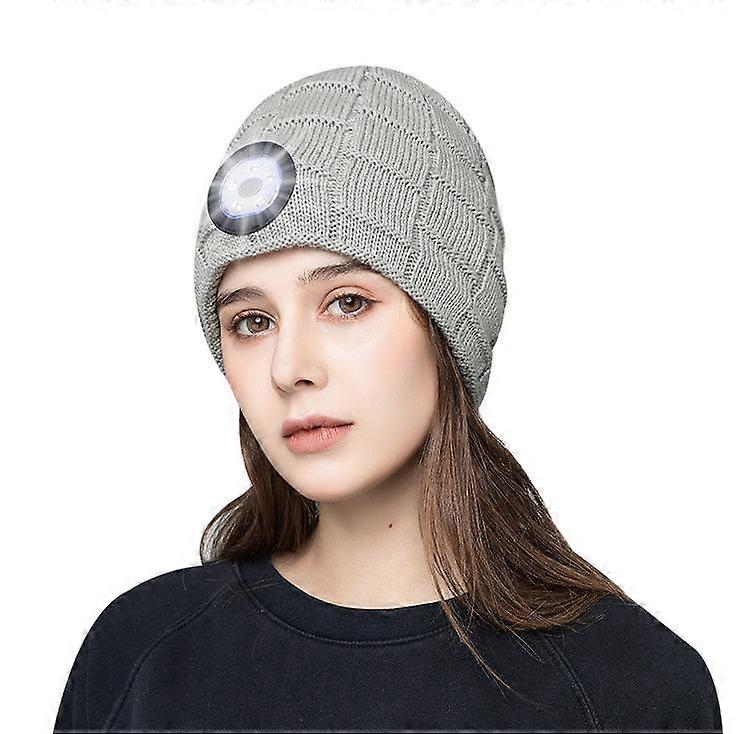 LED Light Beanie Hat Unisex Christmas Stocking Stuffer