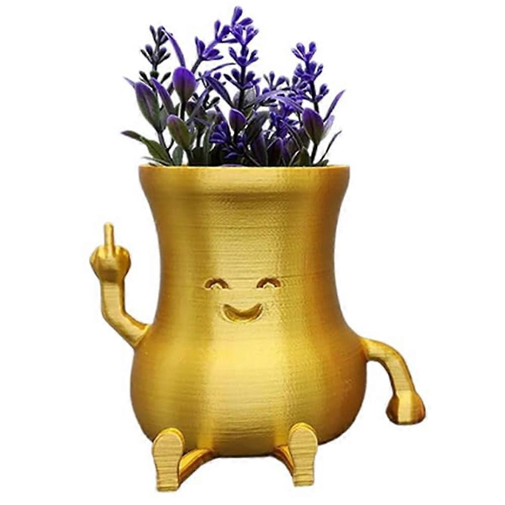 Cheeky Middle Finger Succulent Planter, Funny Middle Finger Planter
