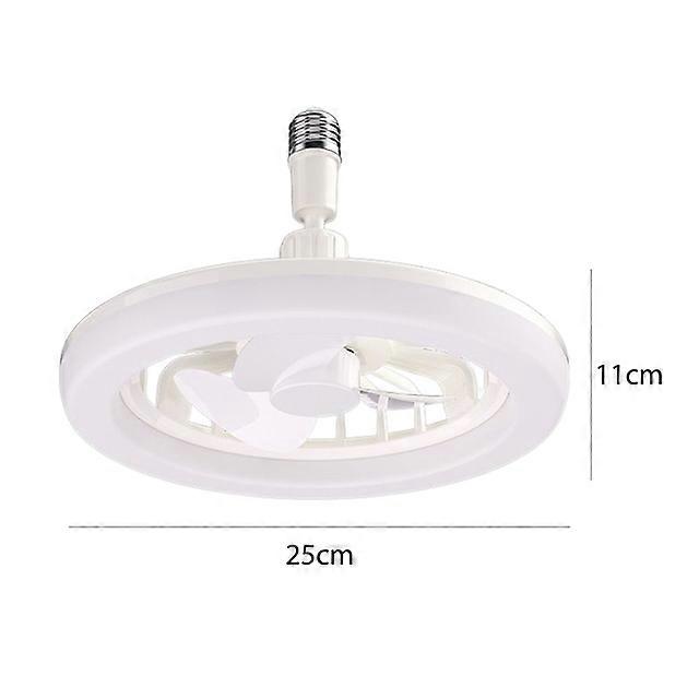 Ceiling Fan Light 30/48W 3-Speed Cooling Fan Ceiling Light Remote Control E27 Lamp Holder 3-gear Dimmable Electric Fan Lamp