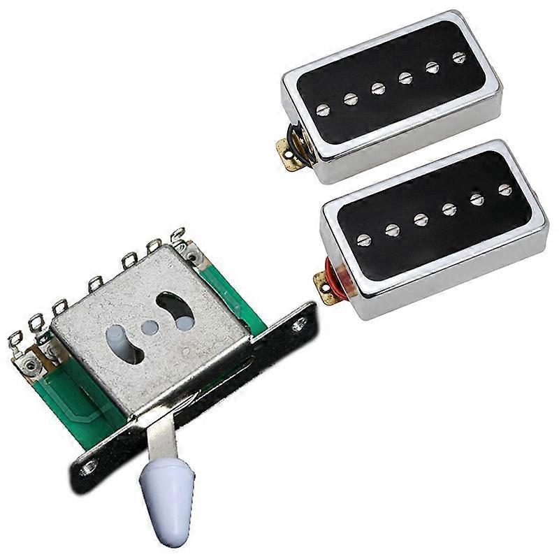 1 Pcs 5 Way Pickup Selector Switch com P90 Electric Guitar Pickup Humbucker Tamanho Single Coil Pickup