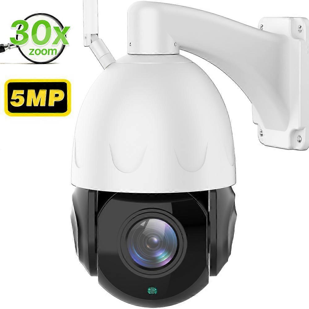Outdoor IP Camera 5MP HD WIFI 30X Zoom Wireless PTZ Speed Dome Camera Video Security CCTV Camera Two Way Audio IR 80m iCsee App