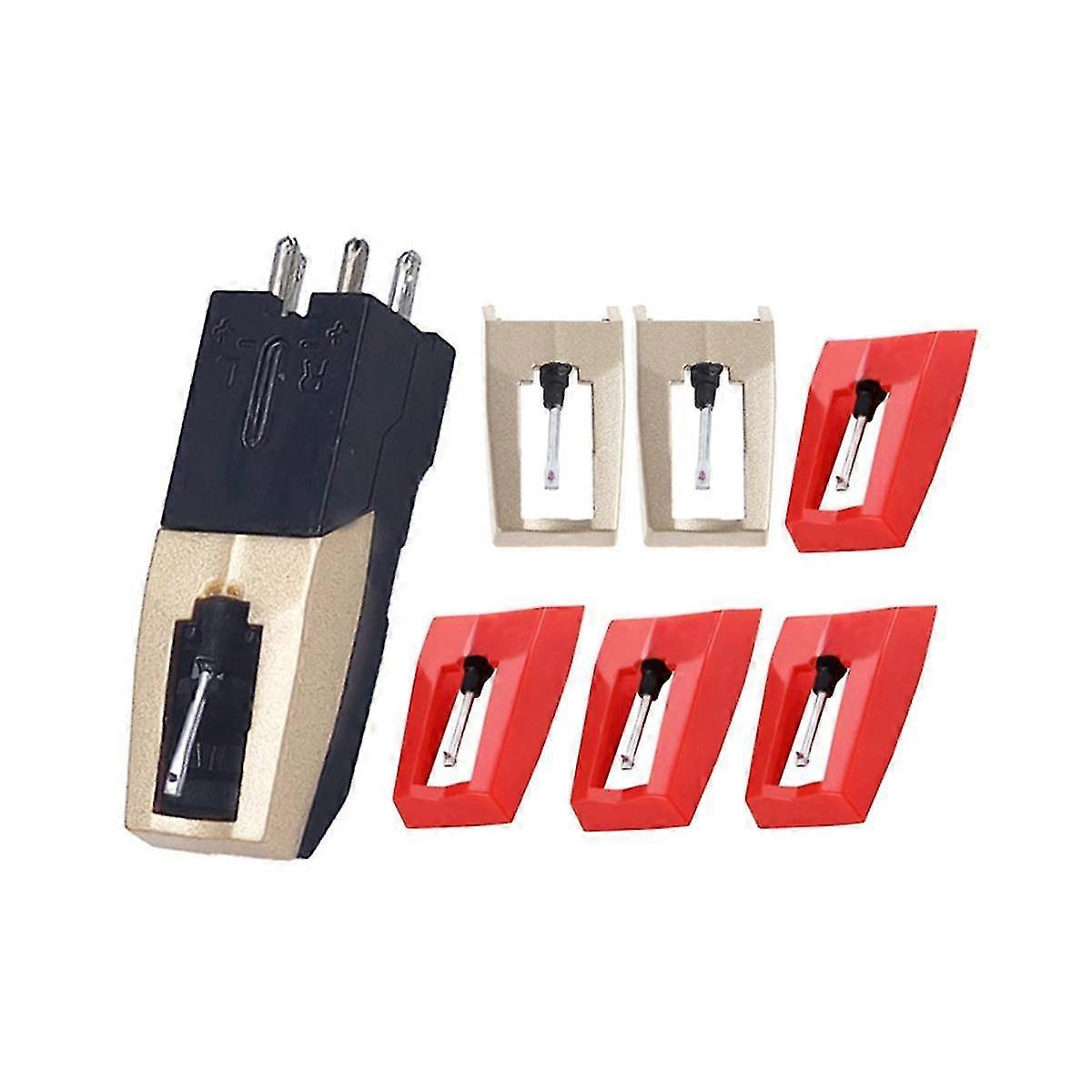6 stuks Record Player Needle, Record Player met Diamond Stylus Vervanging geschikt voor Recording Player Turnta