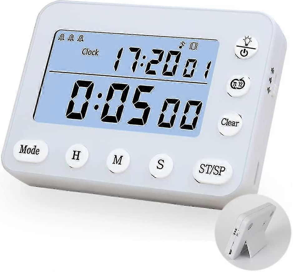 Rechargeable Digital Interval Timer, On/off Function, Adjustable Volume Alarm