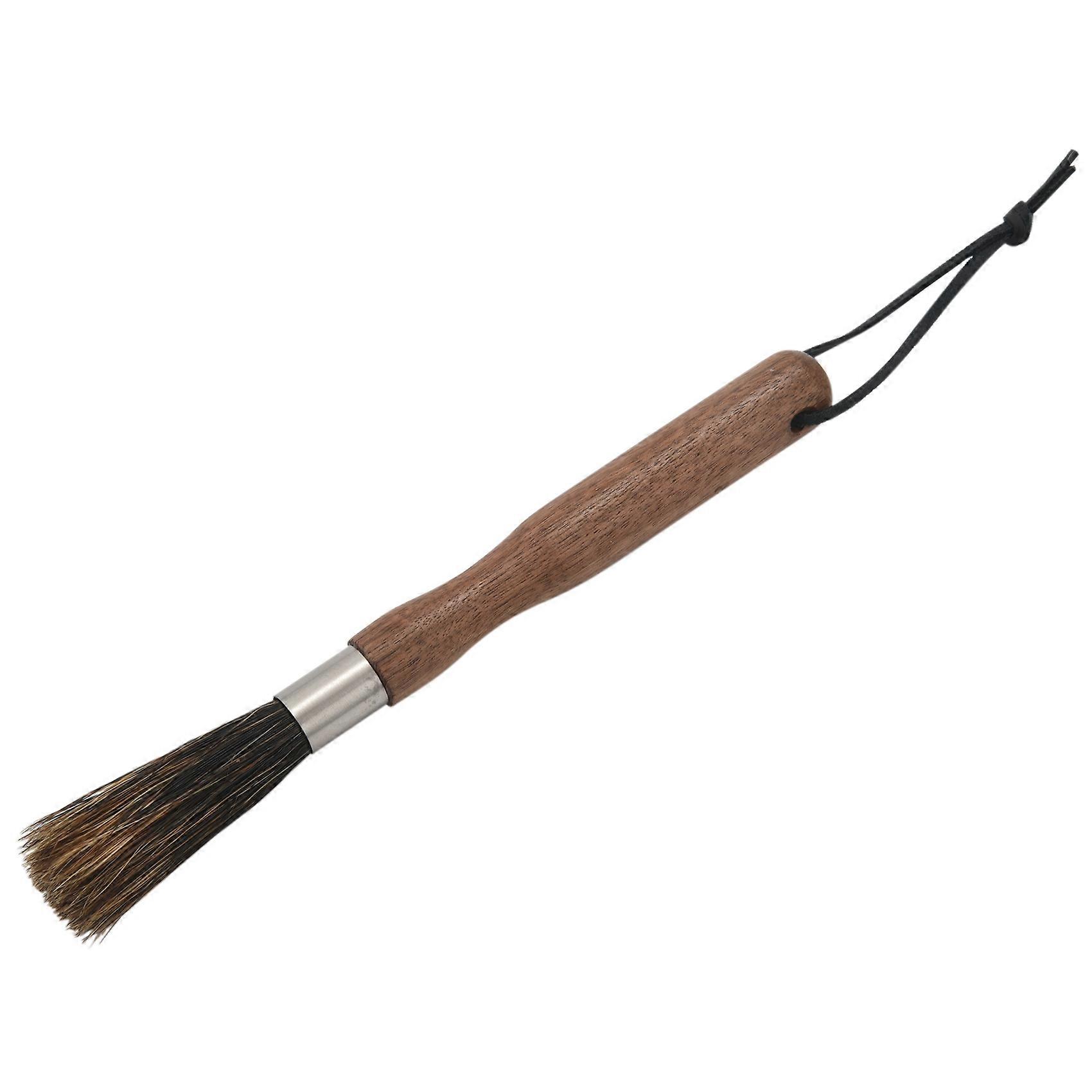 Coffee Grinder Powder Cleaning Brush Coffee Machine Brush Wood Handle Pig Bristle Dusting Espresso