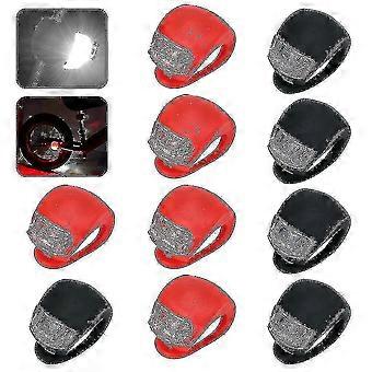 10x Bicycle Lamp Bicycle Front Light Taillight Wheel Light Led Silicone Lamp_()-ZZY