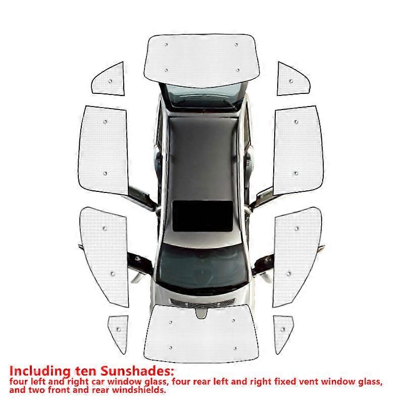 Car Anti-UV Full Coverage Sunshades For Honda Fit Jazz GK5 2014~2019 Car Sunscreen Window Sunshade Covers Accessories Sun Visor