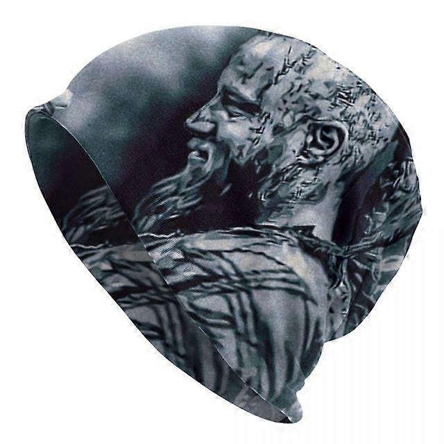 See You In Valhalla Skull Viking Beanie Cap Unisex Winter Bonnet Knitting Hats Outdoor Norse Warrior Skullies Beanies Hats