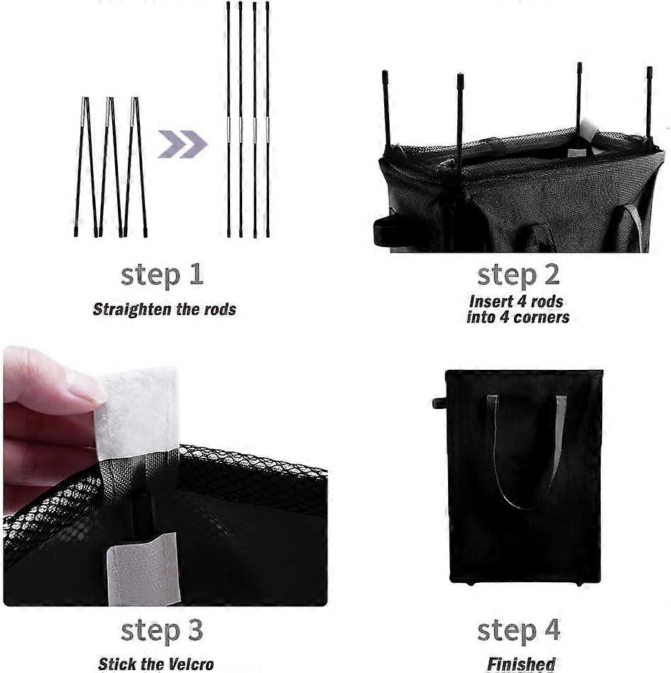 Panier à Linge Pliable 2 Compartiments – Tissu Imperméable, Poignée Confort Et Rangement Facile