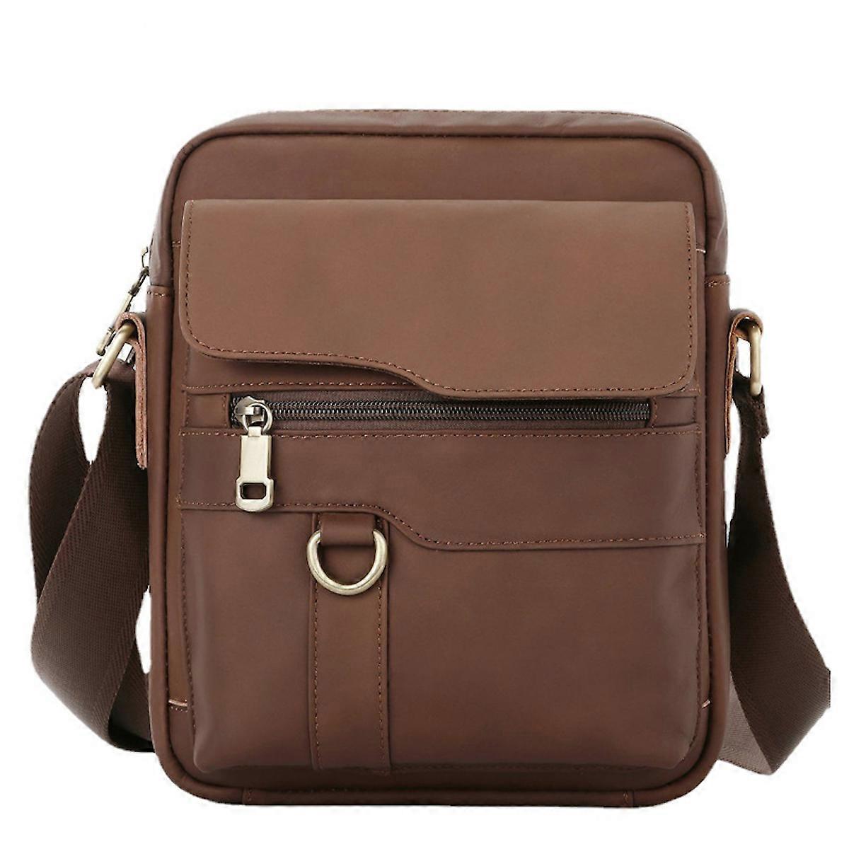 Shoulder Messenger Bag Men Satchel Bag Multi Pockets
