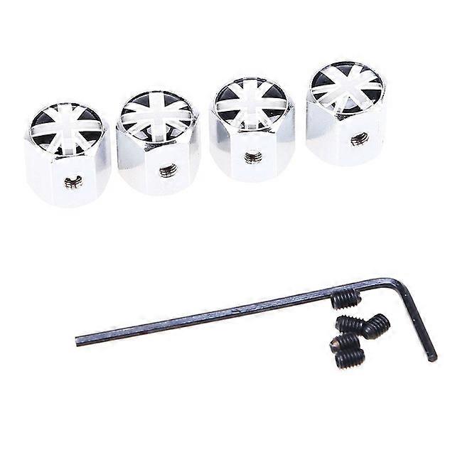 4Pcs/Set Classic MINI Anti-theft Chrome Car Wheel Tire Valve Stem Cap For Car/Motorcycle,Air Leakproof And Protection Your Valve