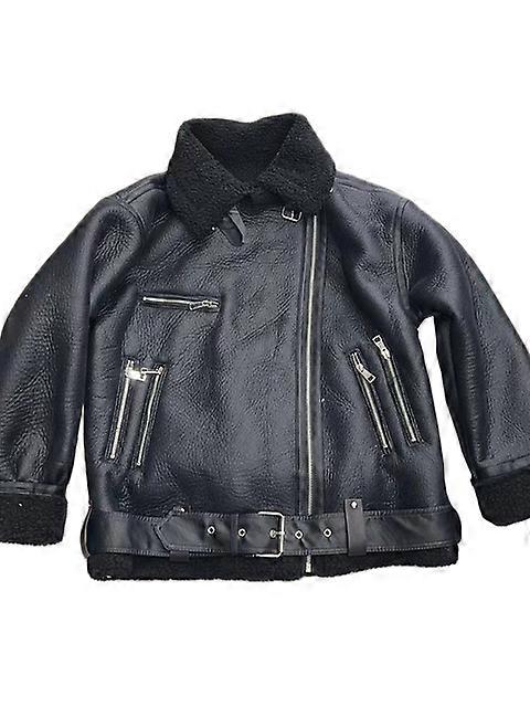 Φθινόπωρο Χειμώνας Γυναίκες Faux Αρνί Γούνα Παχύ ζεστό μπουφάν με ζώνη Streetwear Θηλυκό φερμουάρ Χαλαρό Moto Biker Παλτό Outwear Παλτό & Μπουφάν