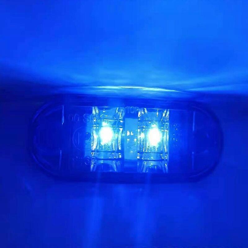 1PCS 10V 30V LED Side Marker Lights Warning Tail Light Auto Car External Lights Trailer Truck Lorry Yellow Orange White Red